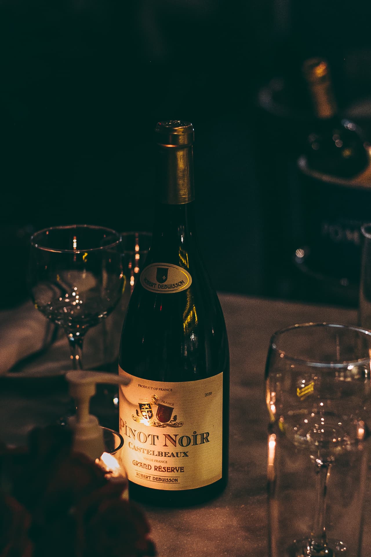 A bottle of Pinot Noir at Barbès